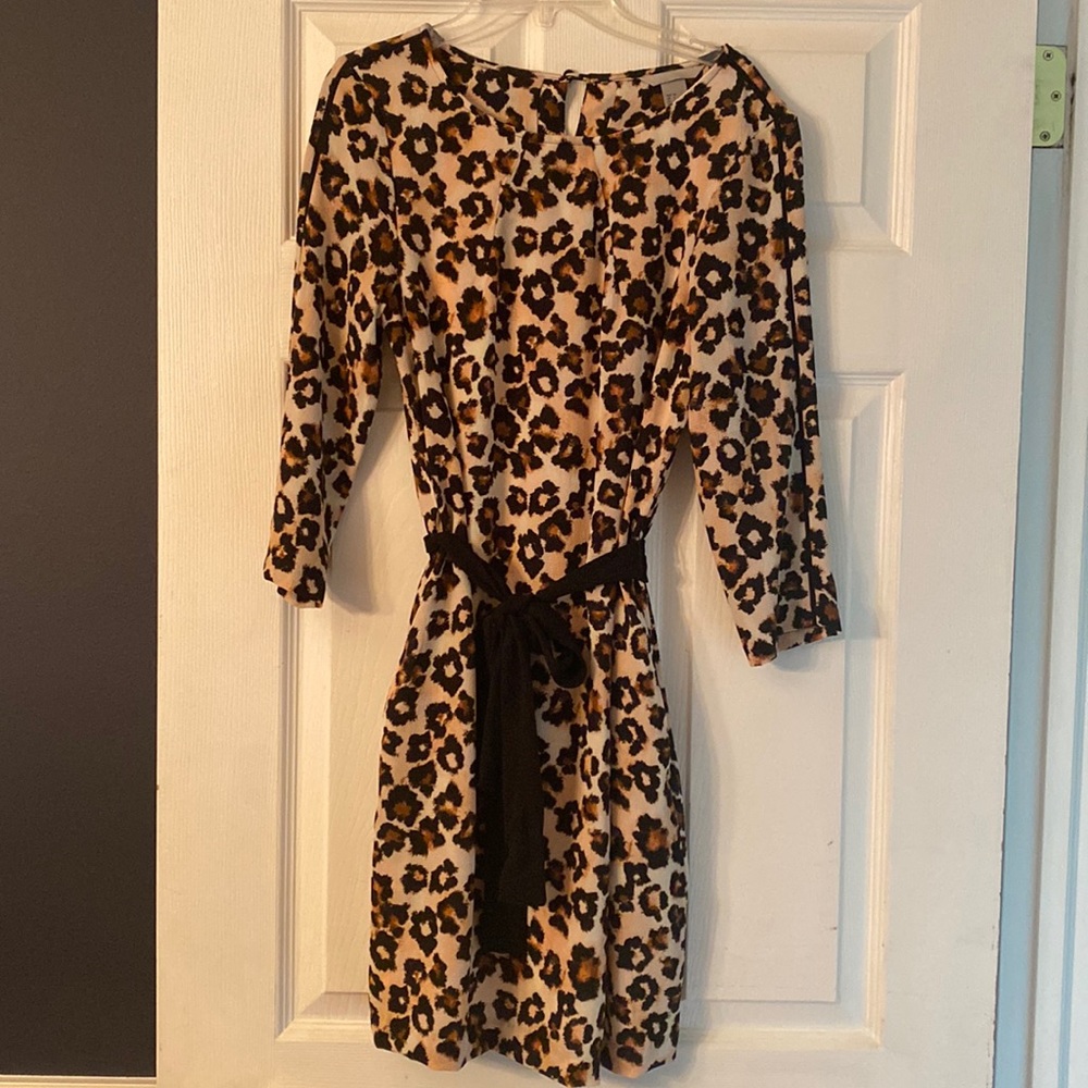 🍁 H & M leopard 3/4 sleeve dress